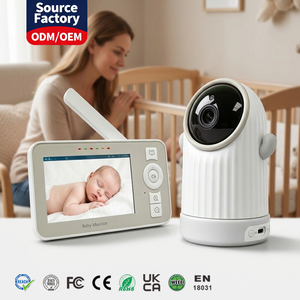 Tuya <b>Smart</b> Baby Monitor <b>WiFi</b> 2.4G/5G Dual Band 4" Display Wireless <b>Camera</b> Pan Tilt Audio Babyphone Video Intercom Wholesale - Product Image 1