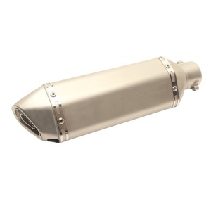 Tubo de Escape para Motocicleta Kawasaki de 25 mm, Silenciador Universal de Acero Inoxidable con Aspecto de Fibra de Carbono, Pieza de Repuesto Trasera - Product Image 5