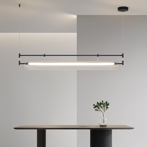 Modern Iron Strip Lamp Simple Art Restaurant Chandelier for Dining Room Bar Island <b>Hanging</b> Pendant Light HM-MW-720P Led Pendant - Product Image 5