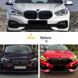 <b>For</b> 1 Series F40 2019 2020 2021 2022 2023 2024 Front Kidney Bumper Middle <b>Grille</b> Replace Grid Refit Hood <b>Mesh</b> Bodykits - Product Image 3
