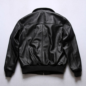 <span class=keywords><strong>2022</strong></span> nuovi uomini giacca da volo in pelle di alta qualità giacca da Baseball in pelle di mucca - Product Image 3