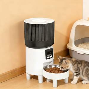 Distributeur automatique de nourriture pour animaux de compagnie 4L intelligent et moderne en plastique avec caméra HD 2K, contrôle à distance via l'application Tuya, double alimentation, étanche, pour chats et chiens - Product Image 1