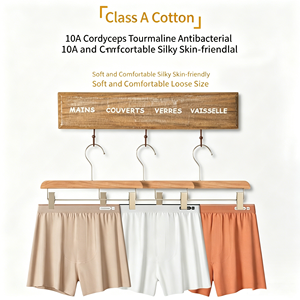 Calzoncillos bóxer de algodón para <span class=keywords><strong>hombre</strong></span>, cómodos, transpirables, de tiro medio, tejidos, antibacterianos, lisos, de <span class=keywords><strong>outlet</strong></span> de fábrica. - Product Image 3