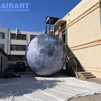 Décoration de fête sur mesure, lune et étoiles gonflables, ballons gonflables géants en forme de lune et de planètes pour festival de musique