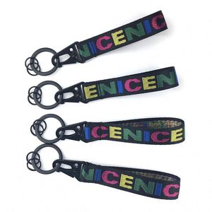 Wholesale <b>Custom</b> logo High Strength Short Lanyard Carabiner <b>Keychain</b> with Strap Carabiner Hook - Product Image 3