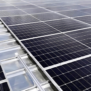 Integrated Solar PV Gutter Rail Waterproof Mounting Bracket for Roof Panel Installation and drainage - Product Image 1