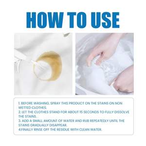 Etiqueta privada, quitamanchas de lavado, detergente para la ropa, limpieza profunda y fuerte para el hogar, ropa suave, líquido natural - Product Image 5