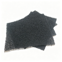 Feuille de mousse filtrante 30PPI pour désodorisation et absorption des odeurs, en polyuréthane à cellules ouvertes, avec charbon actif en nid d'abeille et ruban adhésif