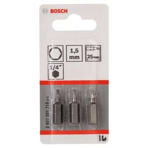 BOSCH - 2607001718 Embout de tournevis extra dur HEX - EAN 3165140302432 INSERTS POUR EMBOUTS DE VISSAGE - Product Image 2