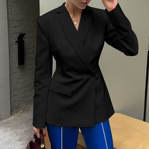 Ropa de <span class=keywords><strong>mujer</strong></span> Otoño e Invierno Nueva moda Sexy Sin espalda Slim Fit Temperamento Traje de manga larga Abrigo <span class=keywords><strong>Mujer</strong></span> al por mayor - Product Image 1