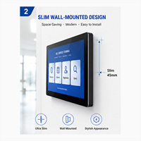 Kiosque mural tactile OEM, terminal en libre-service Android Windows, kiosque interactif, affichage numérique