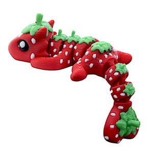3D Printed Wood <b>Easter</b> Decoration <b>Ornament</b> Creative Gift Realistic Cute Strawberry Dragon Children's Educational - Product Image 5