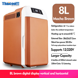 Prorable 8L portátil <span class=keywords><strong>coche</strong></span> nevera congelador 12V Mini refrigerador <span class=keywords><strong>el</strong></span>éctrico <span class=keywords><strong>para</strong></span> Auto Camping caja de refrigeración - Product Image 1