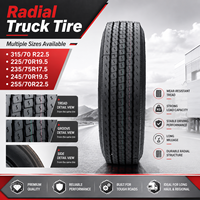 Neumáticos para Camión HAWKWAY 315/70 R22.5 225/70R19.5 235/75R17.5 245/70R19.5 255/70R22.5, Radiales sin Cámara para Camiones Pesados