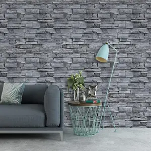3D Brick Self-Adhesive Vinyl Wallpaper Peel and Wall Stick Vintage Brick Stone Pattern Stickers Film For Home Decoration