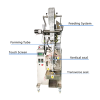 Machine d'emballage automatique monocanal à scellage arrière pour poudres (café, lait en poudre, bâtonnets de lait de soja)