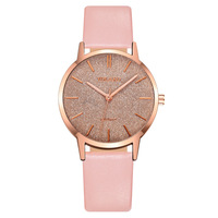 Montre à quartz pour femme avec bracelet en cuir, boîtier en alliage, éco-responsable, vente flash AliExpress, produit phare du commerce transfrontalier