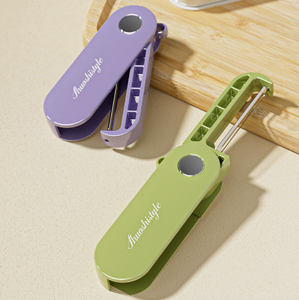 Éplucheur de fruits pliable en acier inoxydable, trancheuse manuelle portable pour légumes, outil de cuisine compact pour la maison et l'extérieur - Product Image 2