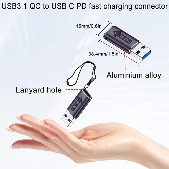 Xput USB 3.1 OTG Adapter 10Gbps USB3.1 to USB C Converter Adapter Fast Data Transfer Suitable for Computer Phone