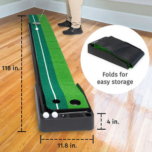 Tapis d'entraînement de golf portable avec retour de balle pour l'entraînement au putting - Product Image 6
