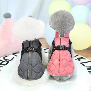 ملابس للحيوانات الأليفة مخصصة فاخرة بلون سادة مصنع فاخرة معطف للكلب ساق كاملة جاكيت للكلب جراي هوند لقط صغير ملابس الكلاب - Product Image 4