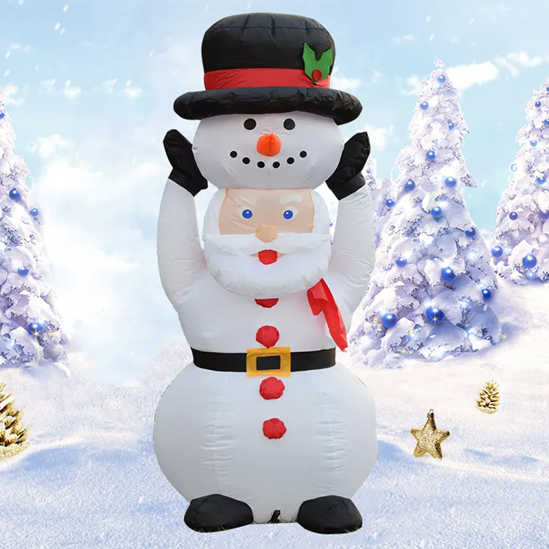 가정용 파티 새해 휴일 파티 LED 5ft 크리스마스 펭귄 홈 장식 실내 야외 풍선 눈사람