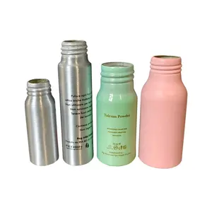 Customize Make-up Fixer Spray Aluminum Bottles Atomizer 30ml 50ml 80ml 100ml Shampoo Lotion Metal Bottle Sprayer Pump