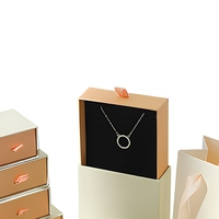 Boîte de rangement pour bijoux en matériaux recyclés écologiques, tiroir avec doublure en éponge, personnalisable par estampage à chaud pour boucles d'oreilles, bagues, bracelets
