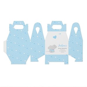 Decoración de fiesta de cumpleaños de boda impresa personalizada, dulces, regalo <span class=keywords><strong>para</strong></span> niños, embalaje de papel, recuerdo de Baby Shower, caja Gable - Product Image 5