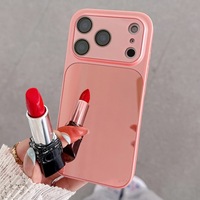 Coque de téléphone antichoc de luxe avec miroir et grande fenêtre de visualisation pour iPhone 17 Pro Max 16 15 14
