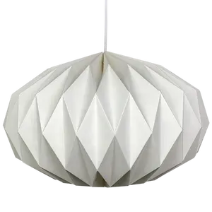 家居装饰欧式风格白色折叠折纸纸灯灯罩