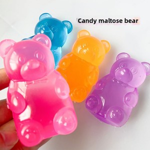 Stretchy <b>Gummy</b> <b>Bear</b> Stress Ball Squeeze And Squish Anxiety Relief Toy Cute <b>Bear</b> Shaped Sensory Fidget Toy For All Ages - Product Image 3