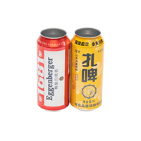 Logo de couleur personnalisé 12oz 16oz 330ml 355ml canette mince et élégante de qualité alimentaire canettes de bière en aluminium vides imprimées vierges
