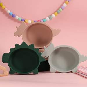 Bol d'alimentation portable en silicone pour bébé, avec ventouse, pour repas et aliments complémentaires, idéal pour les enfants - Vente directe usine - Product Image 1