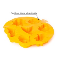 Accessoire de pâtisserie Halloween citrouille forme 7 cavité gâteau décoration cuisson Fondant Silicone gâteau moules