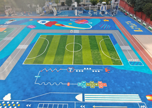 DECKING Sistema suspendido de césped artificial ecológico para niños Educación física Preescolar Gimnasio Piso Absorción de impactos - Product Image 6