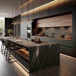 High End Solid Wood <b>Kitchen</b> <b>Cabinet</b> Shaker Style Modern <b>Kitchen</b> <b>Cabinet</b> Luxury Modular Custom <b>Kitchen</b> <b>Cabinet</b> - Product Image 4