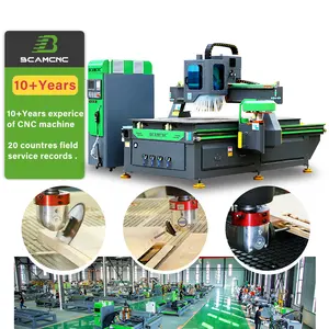 Mesin Router Kayu Atc Cnc Desain 3D 3 Poros ATC CNC Router Kayu untuk Furnitur Pertukangan