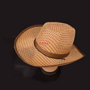 Cowboy <b>Straw</b> <b>Hat</b> Wide Brim Unisex Sunshade Fishing <b>Hat</b> For Men And <b>Women</b> Outdoor Use From China - Product Image 2
