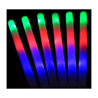 Bâton lumineux en mousse LED RGB personnalisé et fait main pour mariages, cheerleading, concerts, Noël, Nouvel An, anniversaires
