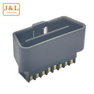 批发高级DIP 180黑色16针长体黄铜公车载诊断<span class=keywords><strong>2</strong></span>充电器适配器连接器汽车用镀金 - Product Image 4