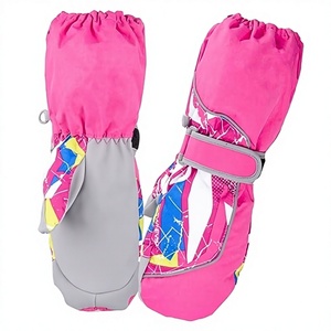 Gants de snowboard unisexes imperméables et thermiques pour l'extérieur, compatibles écran tactile, mitaines de ski chaudes personnalisées avec fermeture auto-agrippante Oxford - Product Image 2