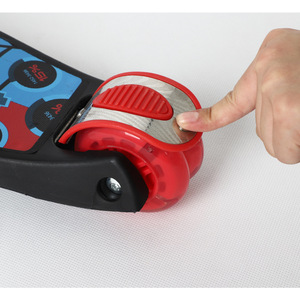 Childrens Scooter Three Wheel Adjustable Height With <b>Lights</b> For Kids Age 3 6 Years <b>Push</b> Operated Red Color Style 1 - Product Image 3