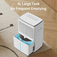 Déshumidificateur domestique portable 20L pour chambre, sous-sol et salon