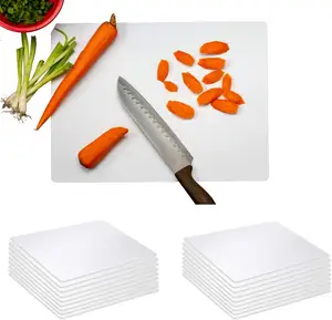 Custom Plastic Cutting Board Mats Frosted Clear Flexible Kitchen Chopping Board Plastic Placemats Table Mats
