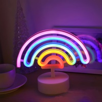 Enseignes néon personnalisées, conception gratuite, en acrylique et silicone, étanches, souples, éclairage décoratif, art mural, lampe de nuit suspendue arc-en-ciel