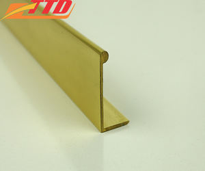 Venta al por mayor tiras de latón personalizadas en varios tamaños gestión efectiva de la cadena de suministro embellecedor de azulejo de metal dorado para Decoración - Product Image 4