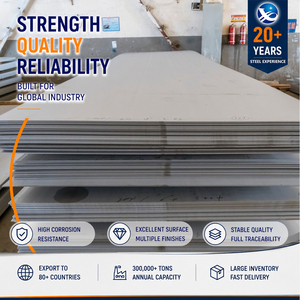 ราคาโรงงาน แผ่นสแตนเลส 410 430 BA Finish หนา 1.0 มม. x กว้าง 1250 มม. (4'x10') มาตรฐาน EN 10088 สำหรับการแปรรูปเคมี - Product Image 1
