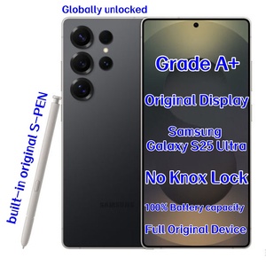 ขายส่ง <span class=keywords><strong>Samsung</strong></span> S25 Ultra ปลดล็อคแล้ว สมาร์ทโฟน 5G ของแท้ หน้า<span class=keywords><strong>จอ</strong></span> AMOLED 120Hz Octa Core รองรับซิมคู่ 16GB 256GB ภาษาอังกฤษ - Product Image 1