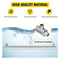 Purificateur d'eau UV avec fonction de retard nouveau modèle dispositif de traitement de l'eau du robinet UV 35W 10GPM nouveau modèle filtre à eau UV